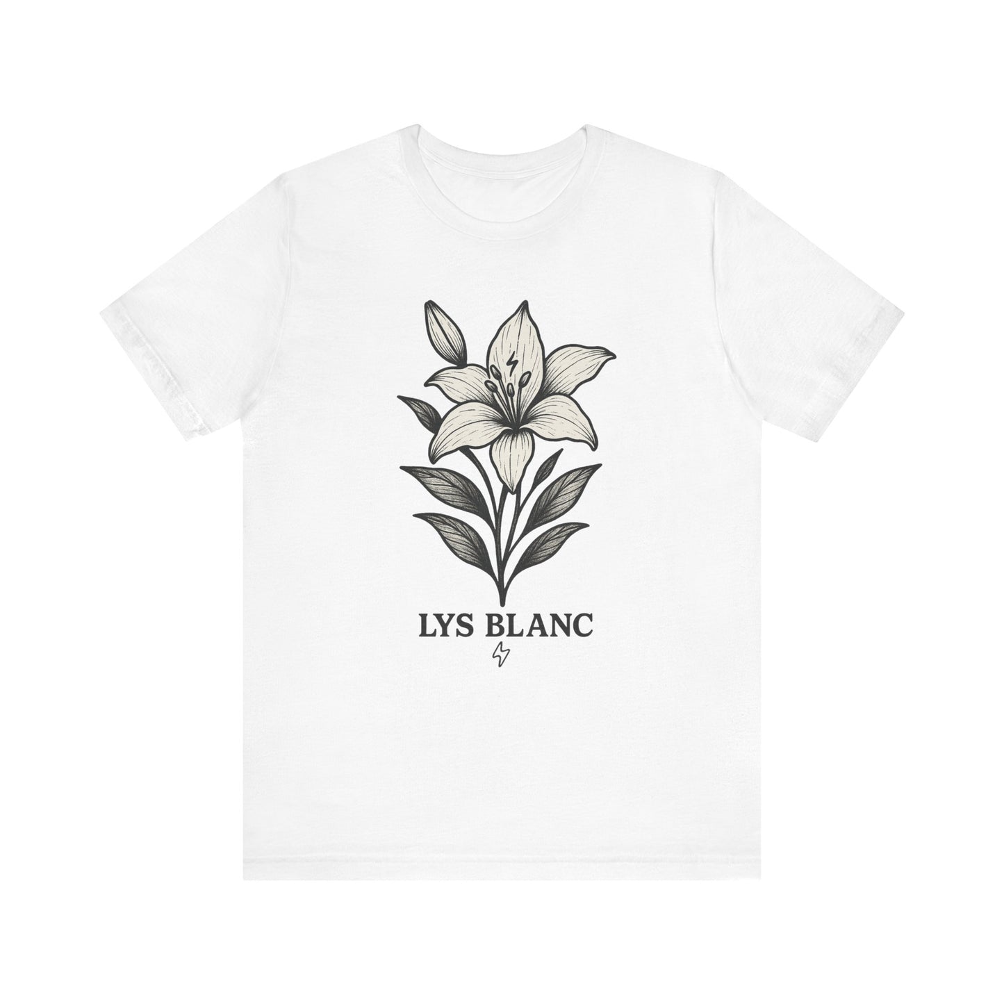 White lily floral short sleeve T 🪄