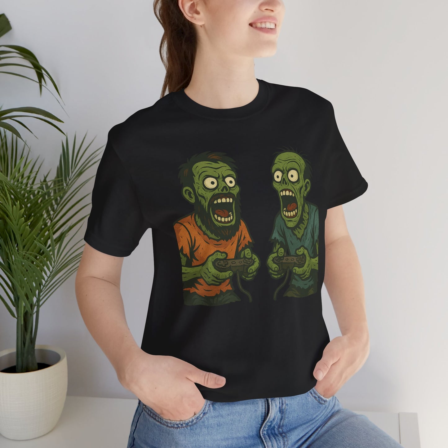 Gaming Zombies Unisex Tee short sleeve