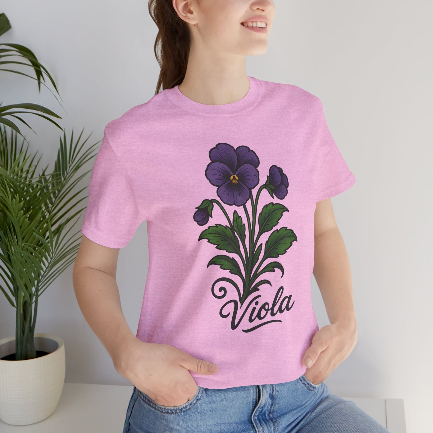 Floral Violet Short Sleeve Tee