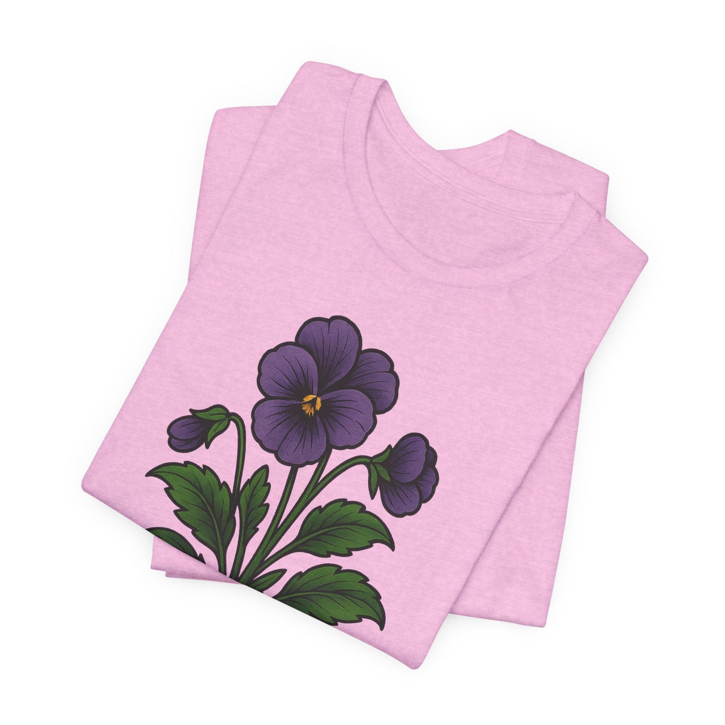 Floral Violet Short Sleeve Tee