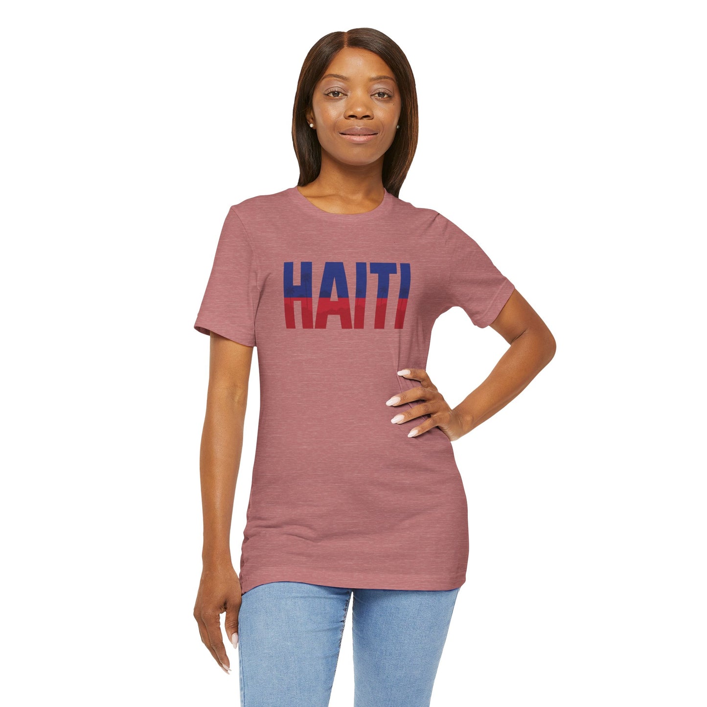 Haitian art unisex jersey short sleeve T