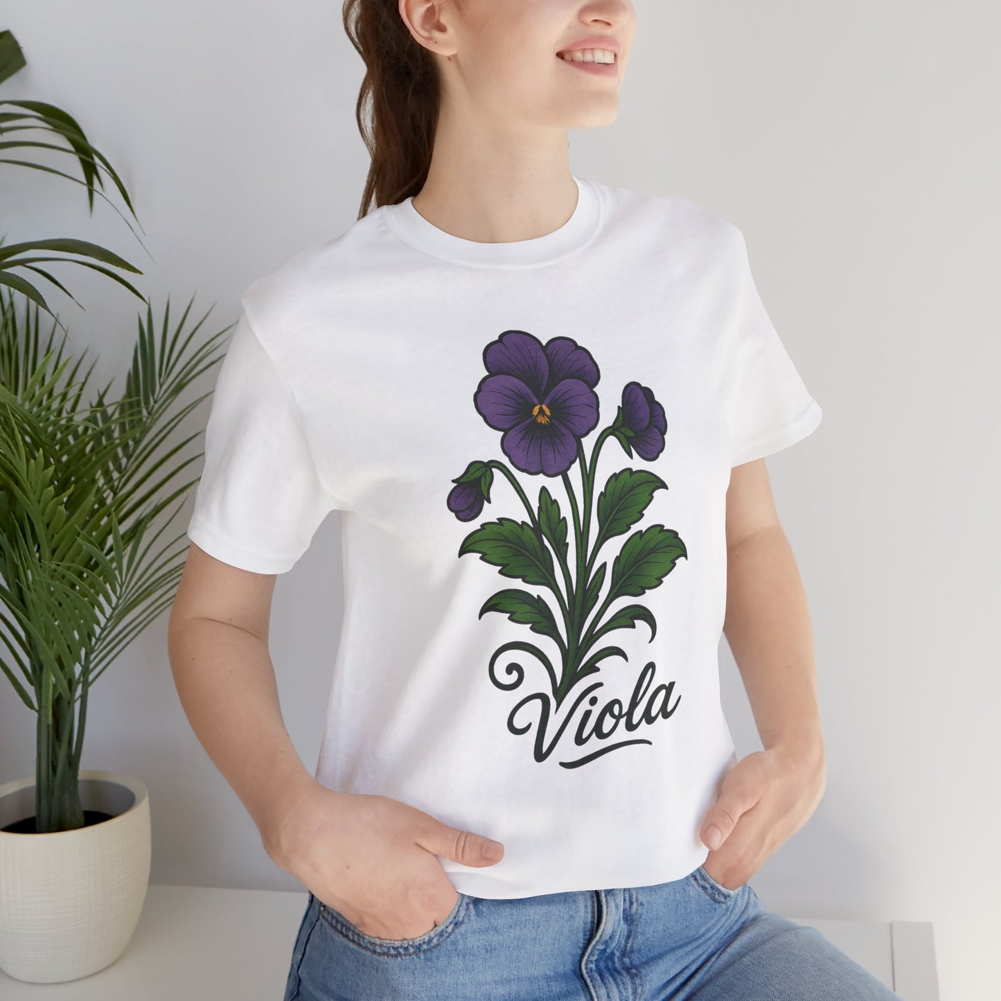 Floral Violet Short Sleeve Tee