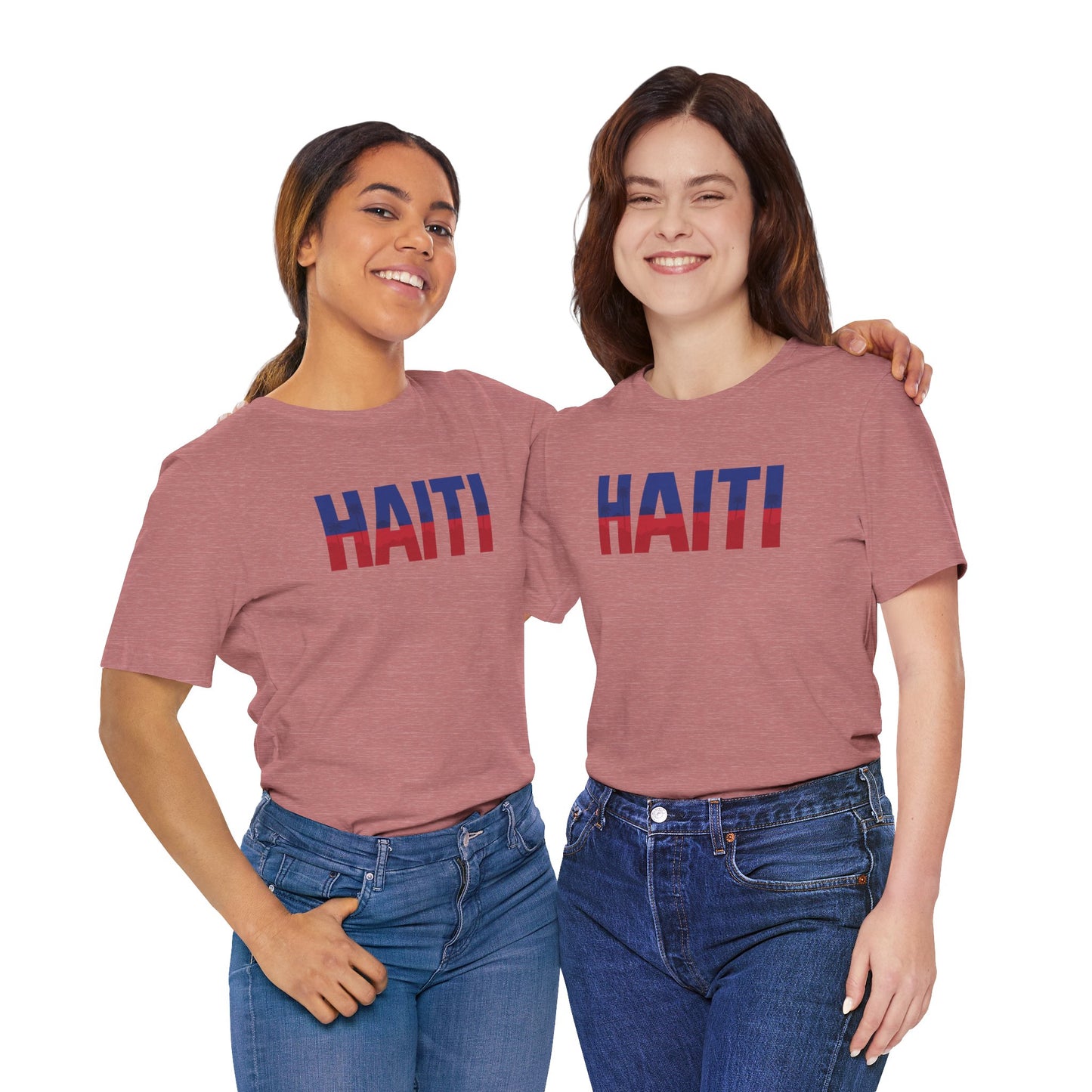 Haitian art unisex jersey short sleeve T
