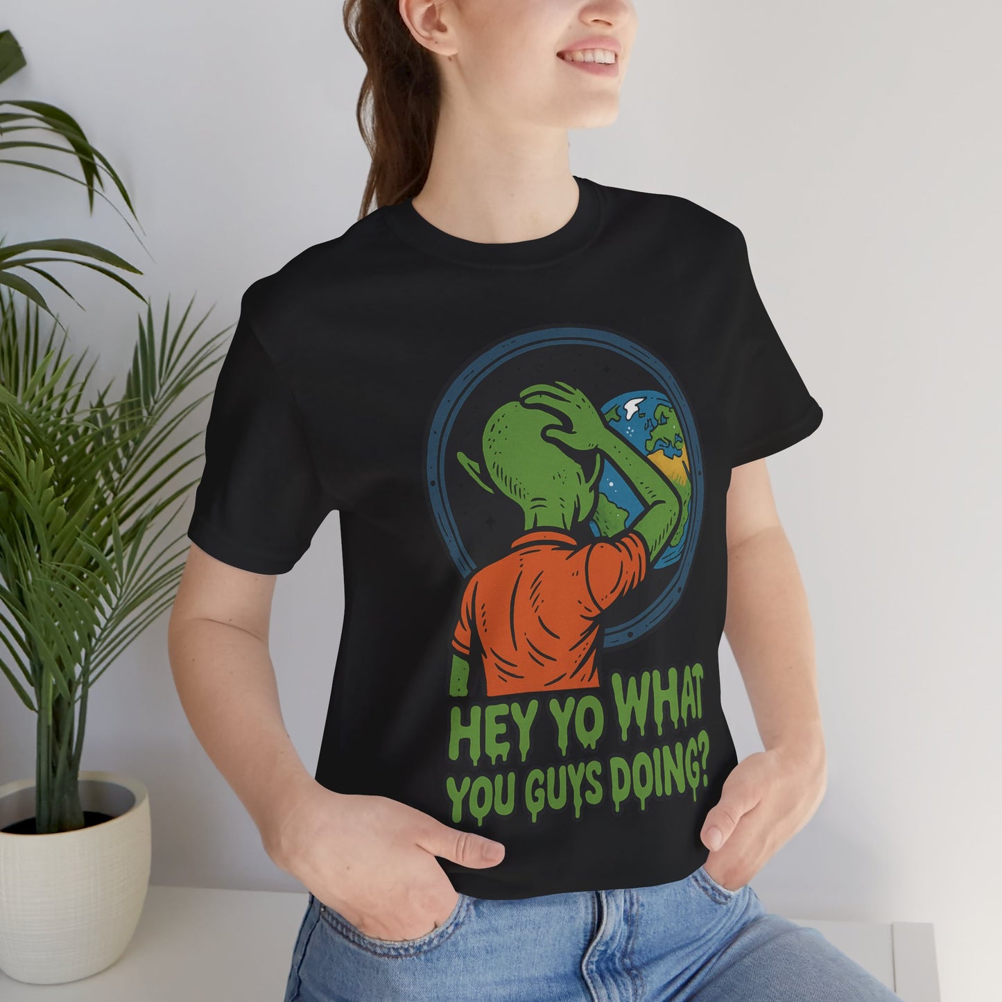 Quirky Alien Tee - Perfect for Sci-Fi Lovers, Casual Outings, Gifts, Unique Style, Pop Culture Fashion