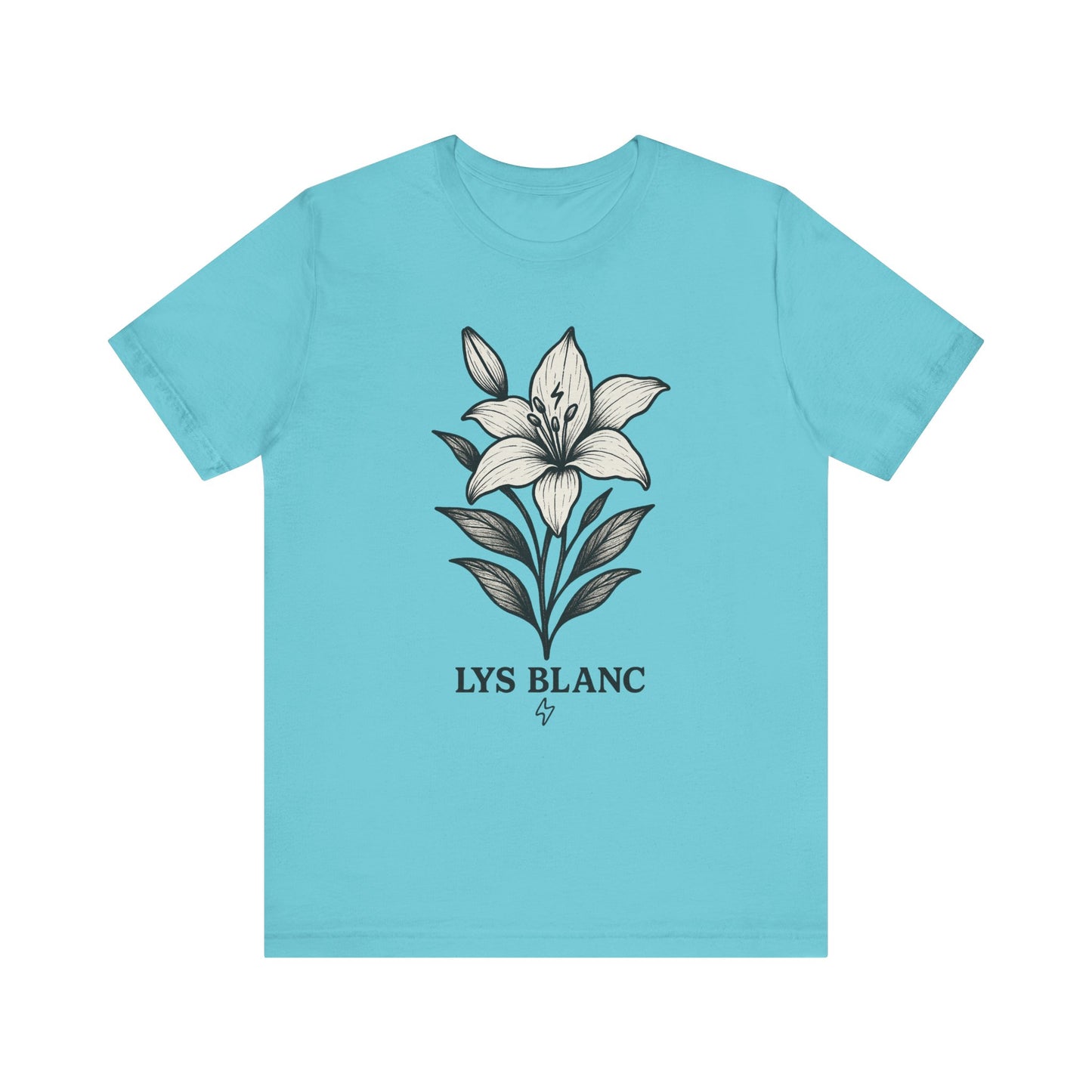 White lily floral short sleeve T 🪄