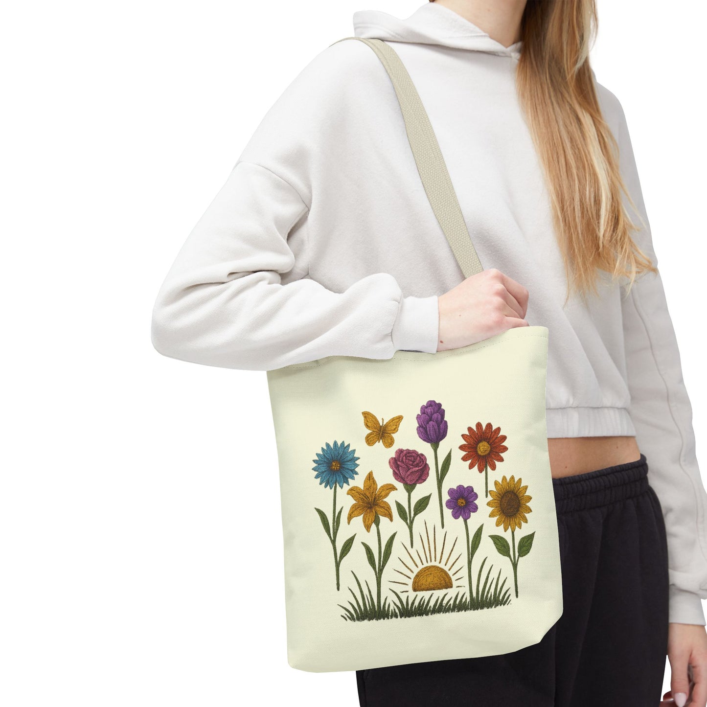 Rise and shine Floral Tote Bag