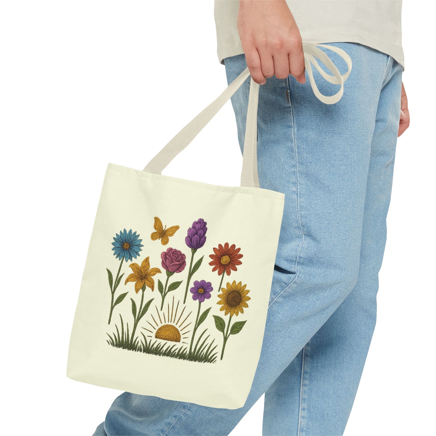 Rise and shine Floral Tote Bag