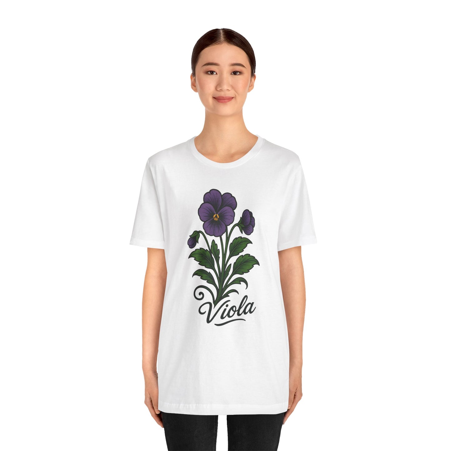 Floral Violet Short Sleeve Tee