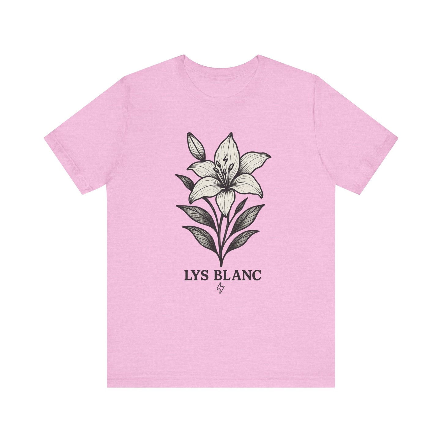 White lily floral short sleeve T 🪄