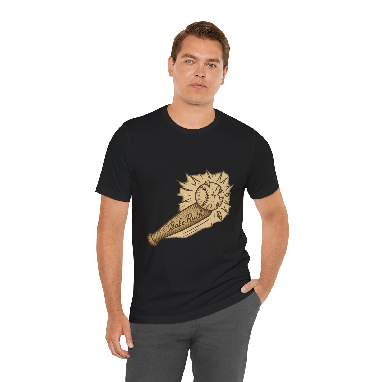 Vintage Baseball Babe Ruth Tee, Unisex Graphic Shirt, Sporty Casual Wear