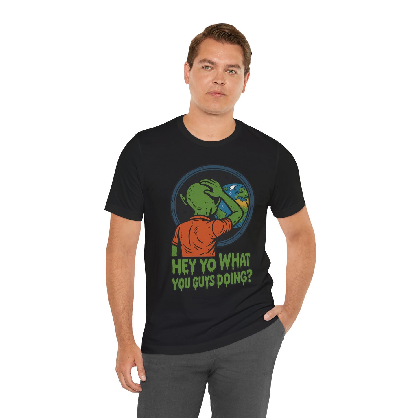 Quirky Alien Tee - Perfect for Sci-Fi Lovers, Casual Outings, Gifts, Unique Style, Pop Culture Fashion