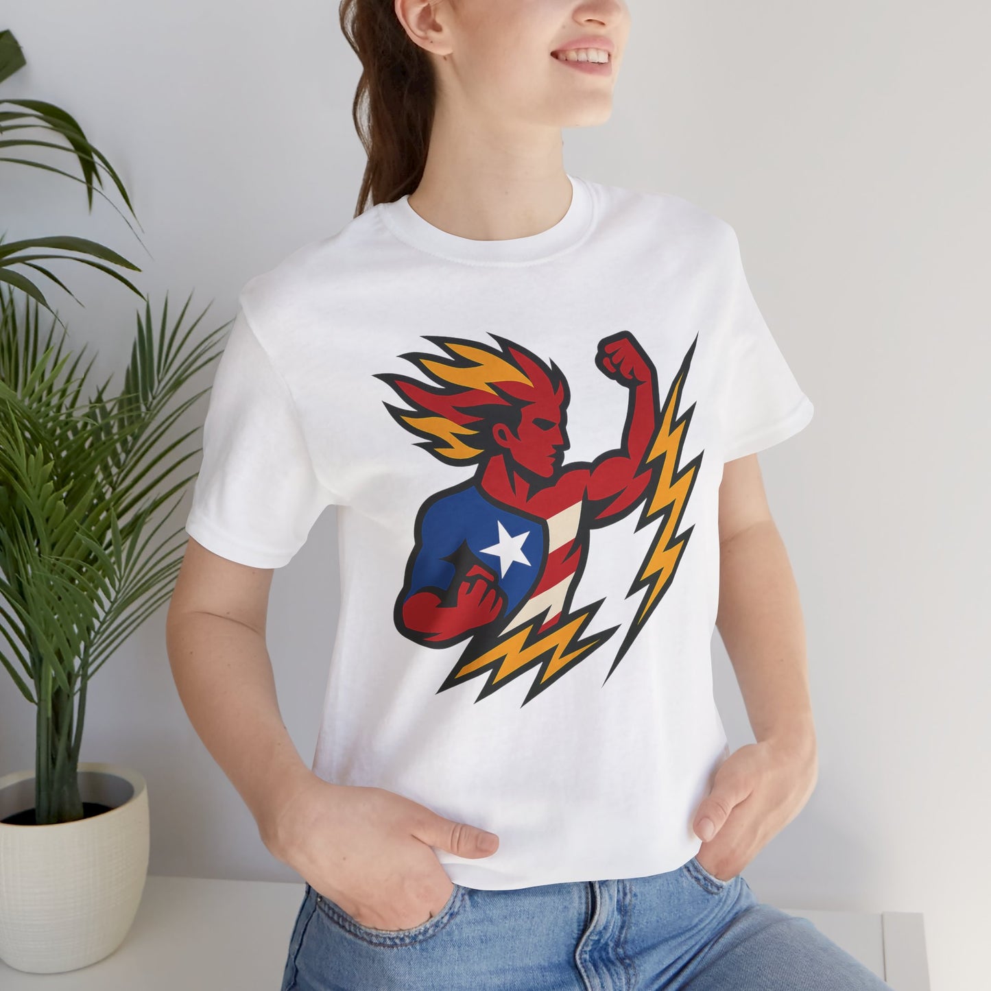 Puerto Rico Superhero Unisex Jersey Tee