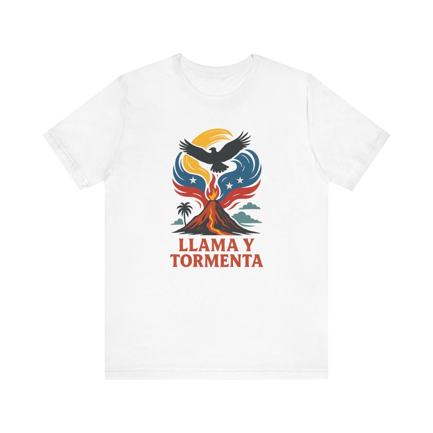 Llama y Tormenta unisex jersey short sleeve T