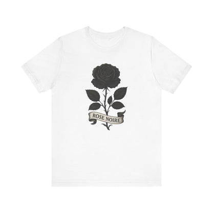 Black rose art jersey short sleeve T