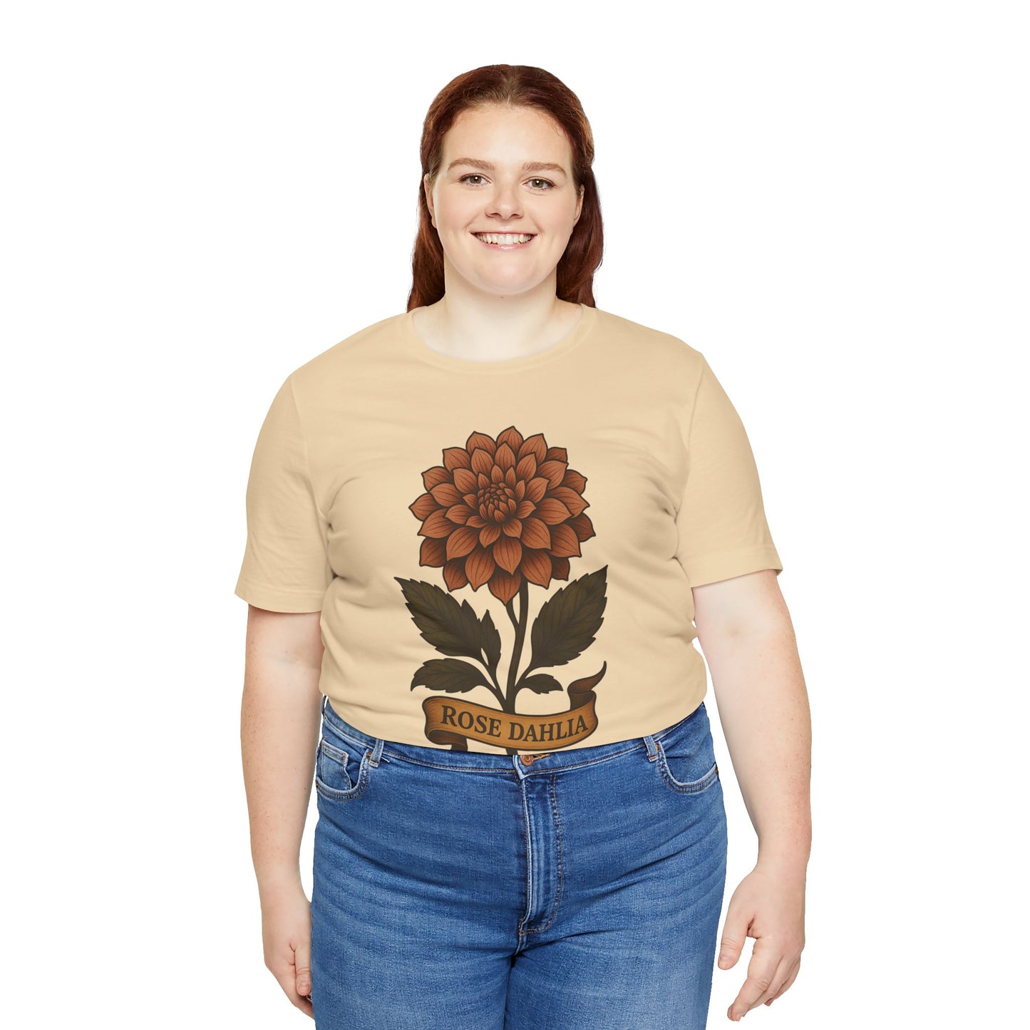 Rose Dahlia art short sleeve T