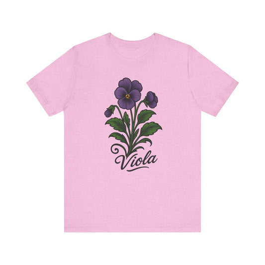 Floral Violet Short Sleeve Tee