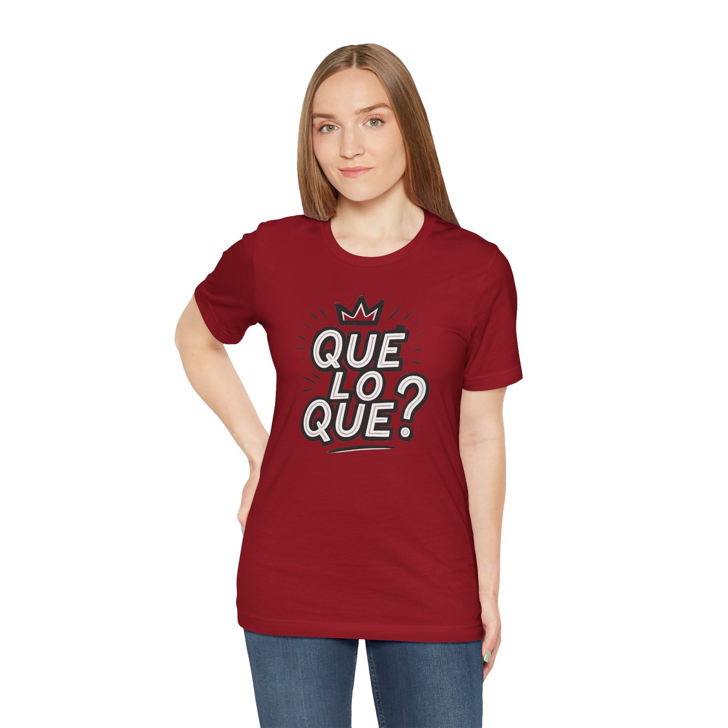 "Qué Lo Qué?" Unisex Jersey Short Sleeve Shirt
