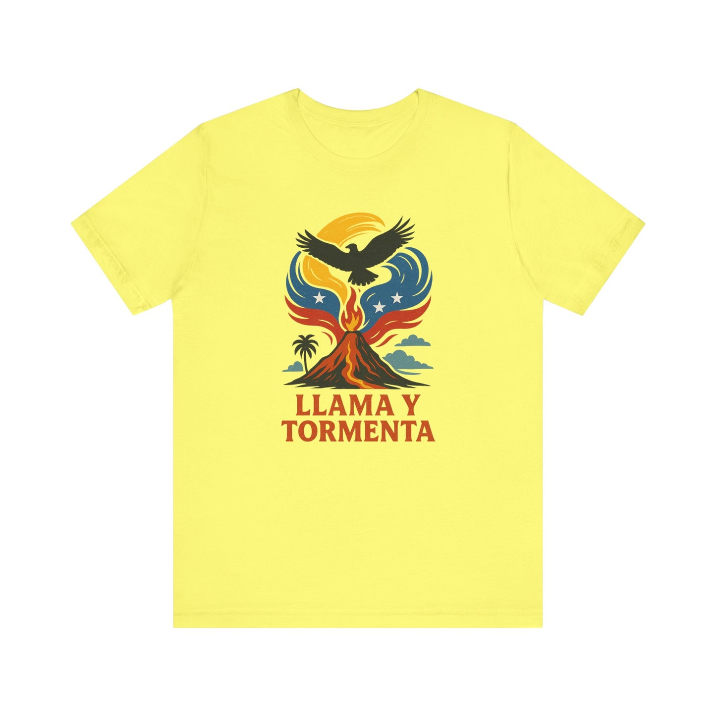 Llama y Tormenta unisex jersey short sleeve T