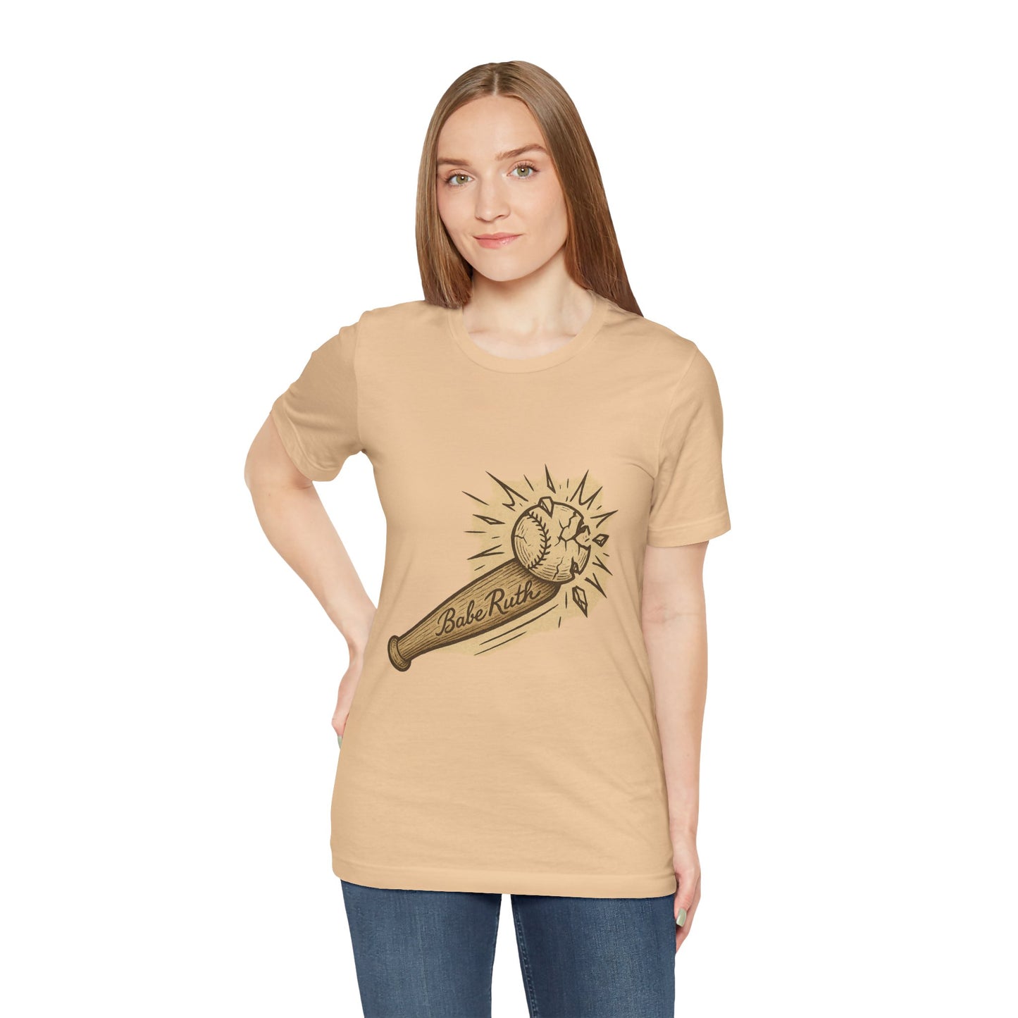 Vintage Baseball Babe Ruth Tee, Unisex Graphic Shirt, Sporty Casual Wear