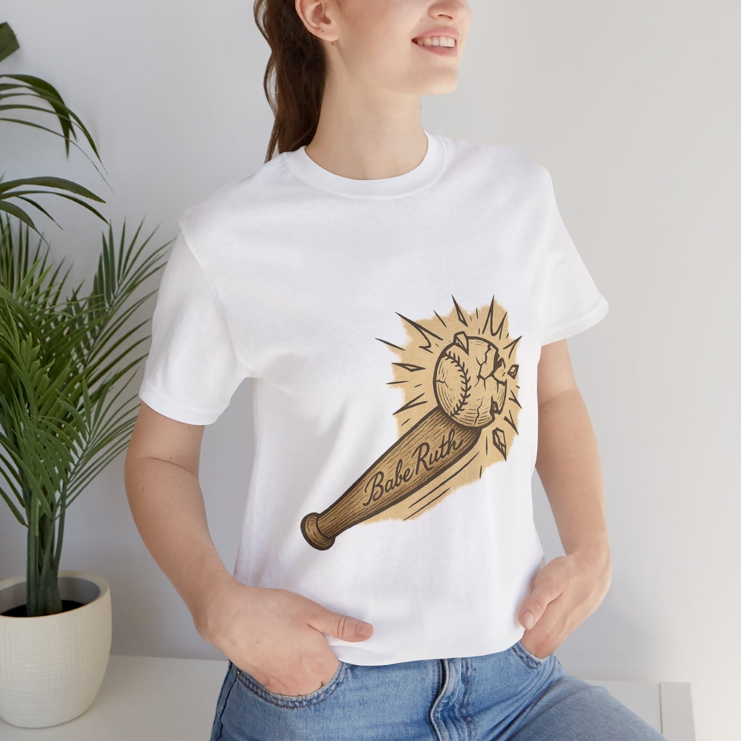 Vintage Baseball Babe Ruth Tee, Unisex Graphic Shirt, Sporty Casual Wear