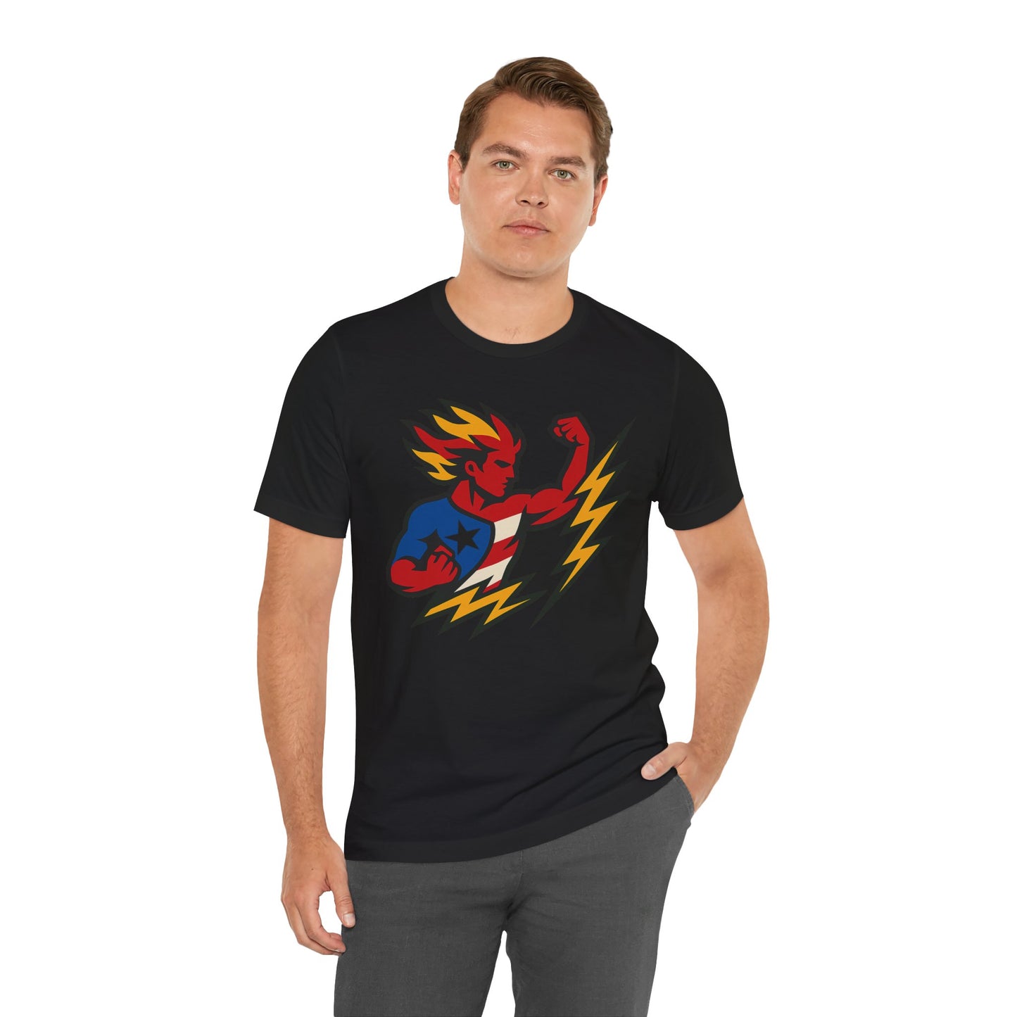 Puerto Rico Superhero Unisex Jersey Tee