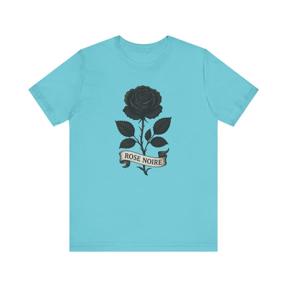 Black rose art jersey short sleeve T