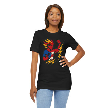 Puerto Rico Superhero Unisex Jersey Tee