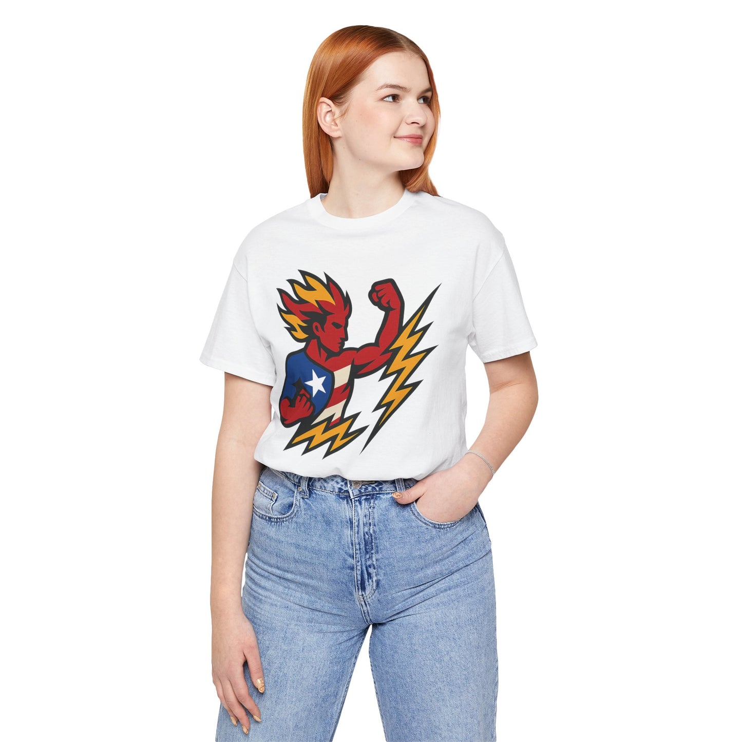 Puerto Rico Superhero Unisex Jersey Tee