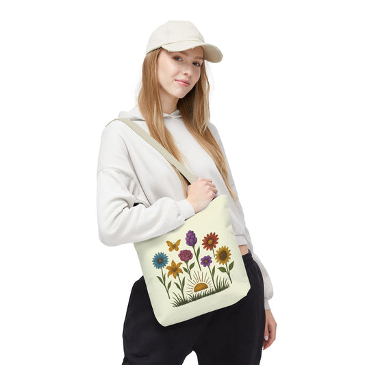 Rise and shine Floral Tote Bag
