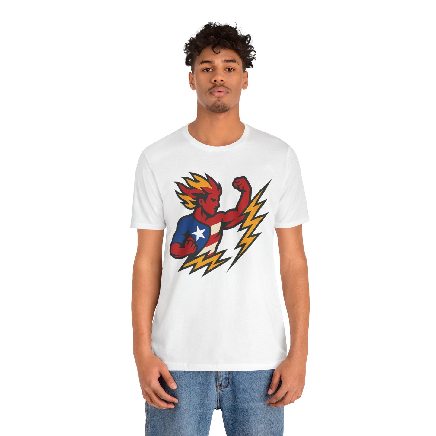 Puerto Rico Superhero Unisex Jersey Tee