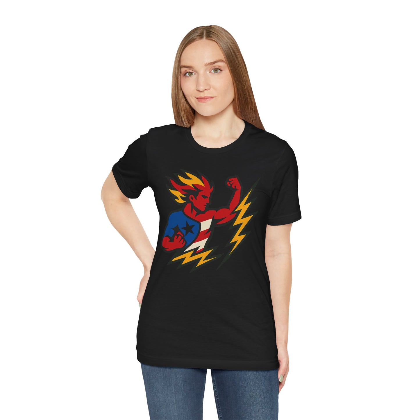 Puerto Rico Superhero Unisex Jersey Tee
