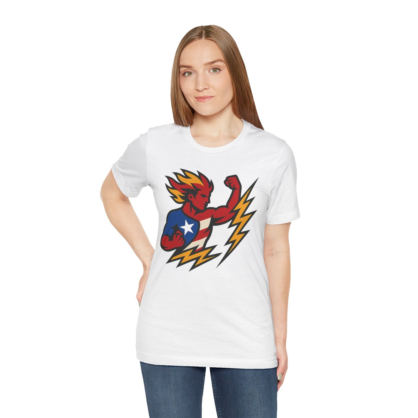 Puerto Rico Superhero Unisex Jersey Tee
