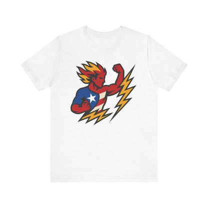 Puerto Rico Superhero Unisex Jersey Tee
