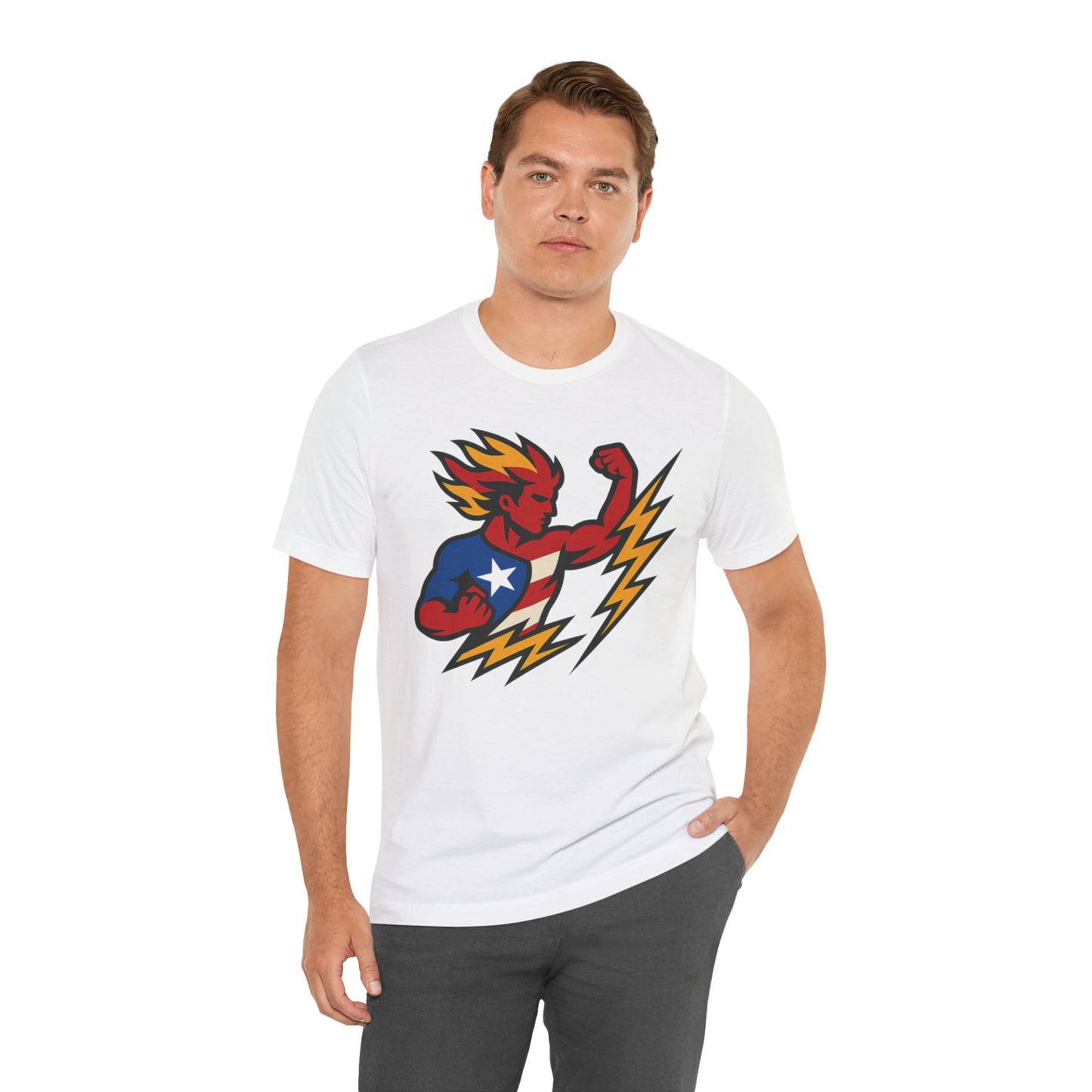 Puerto Rico Superhero Unisex Jersey Tee