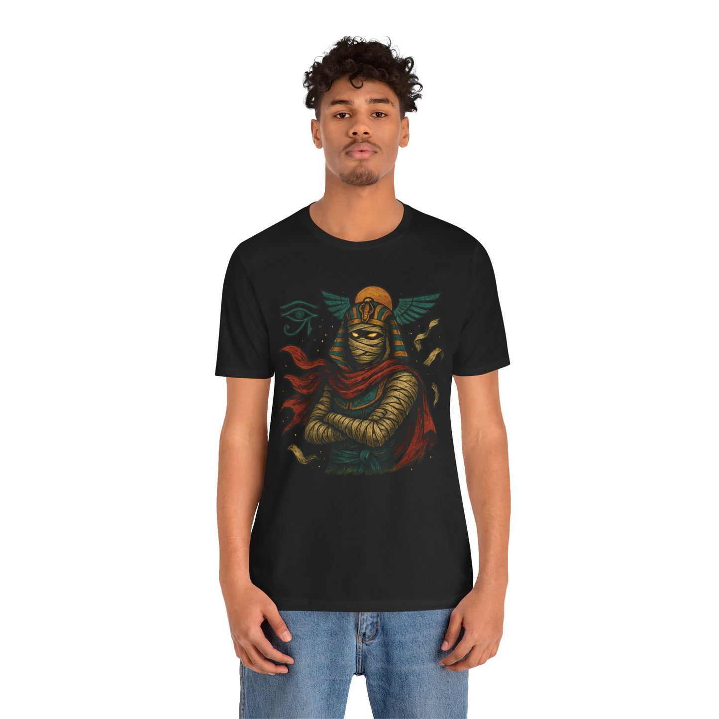 Mystical Egyptian graphic jersey short sleeve T