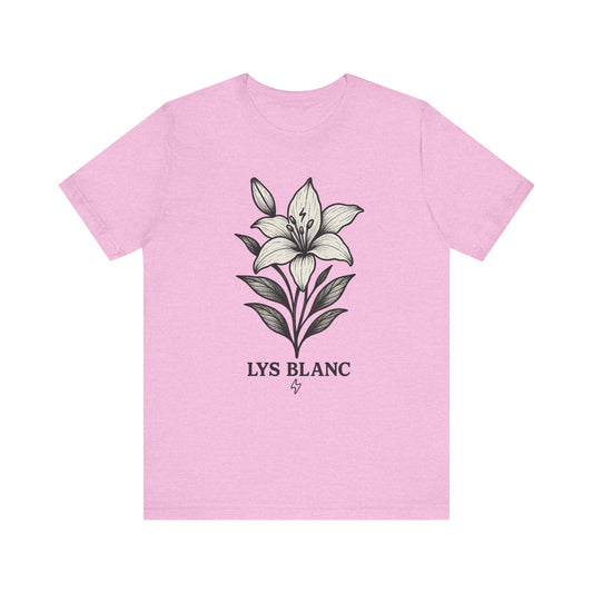 White lily floral short sleeve T 🪄